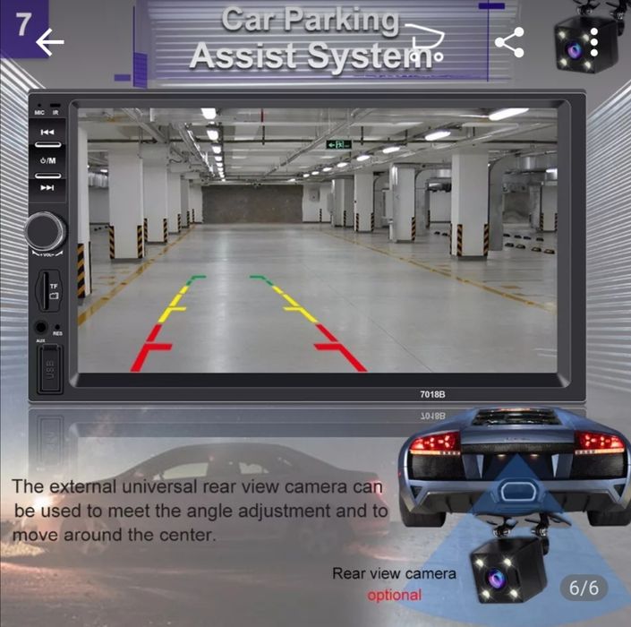 Renault Megane II Multimedia player MP5 7 inch USB BT AUX card camera