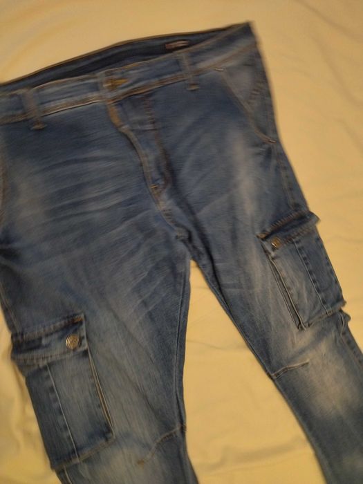 Pantaloni lungi barbati blugi Denim originali