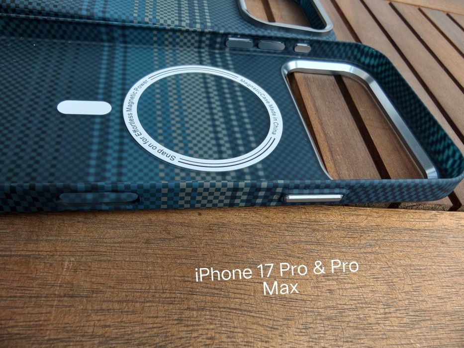 Huse carbon magsafe si folii mate iPhone 17 Pro, 17 Pro Max si iPhone Air