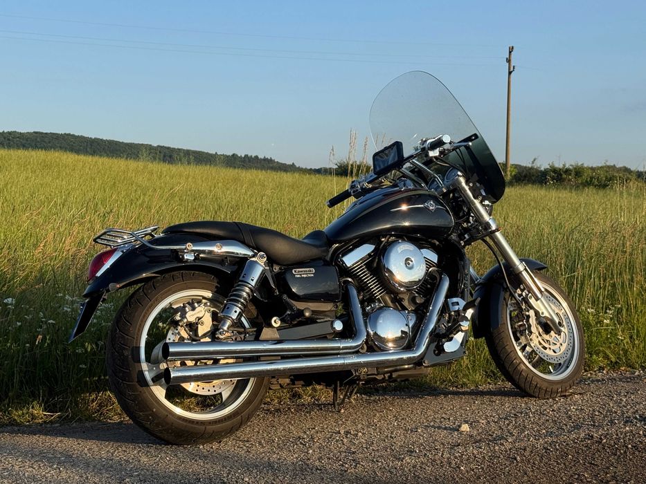 ЧОПЪР Kawasaki Meanstrike 1500 с генеранция Vance and Hines