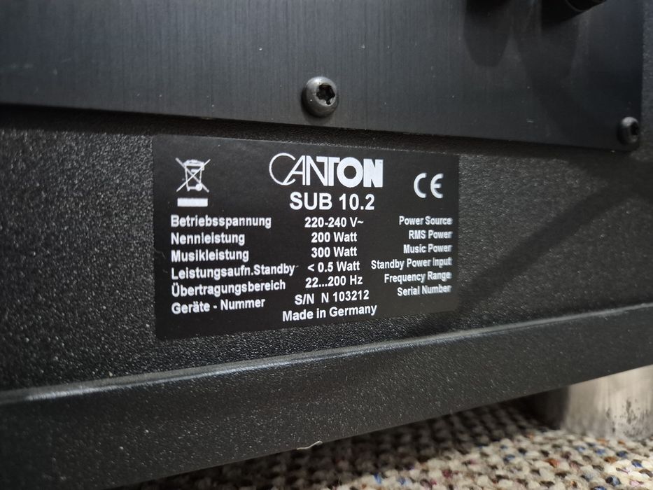 Canton SUB 10.2 Subwoofer Activ Top