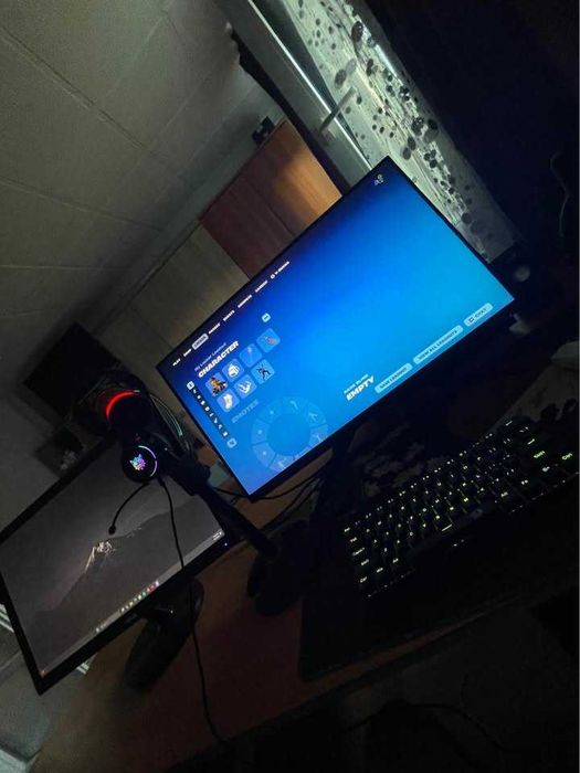 Vand Setup Gaming Full + 2 Monitoare 240hz + Periferice