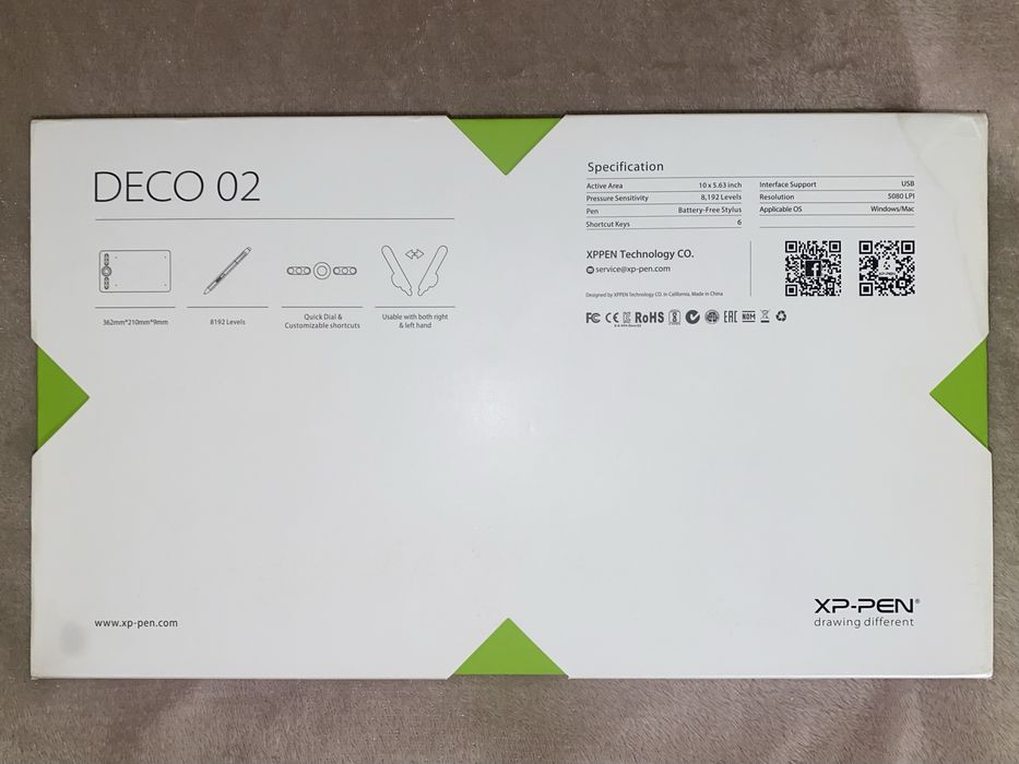 Нов графичен таблет XP-PEN DECO 02