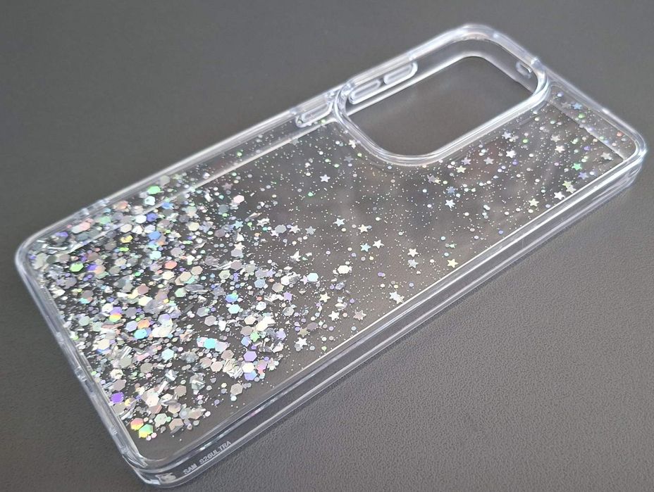 Силиконов гръб блестящ за Samsung S26 Ultra прозрачен кейс с брокат