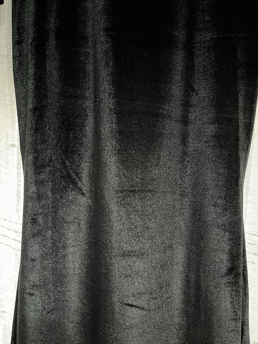 Rochie lunga din catifea, neagra