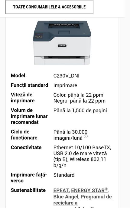 Imprimanta laser color XEROX C230