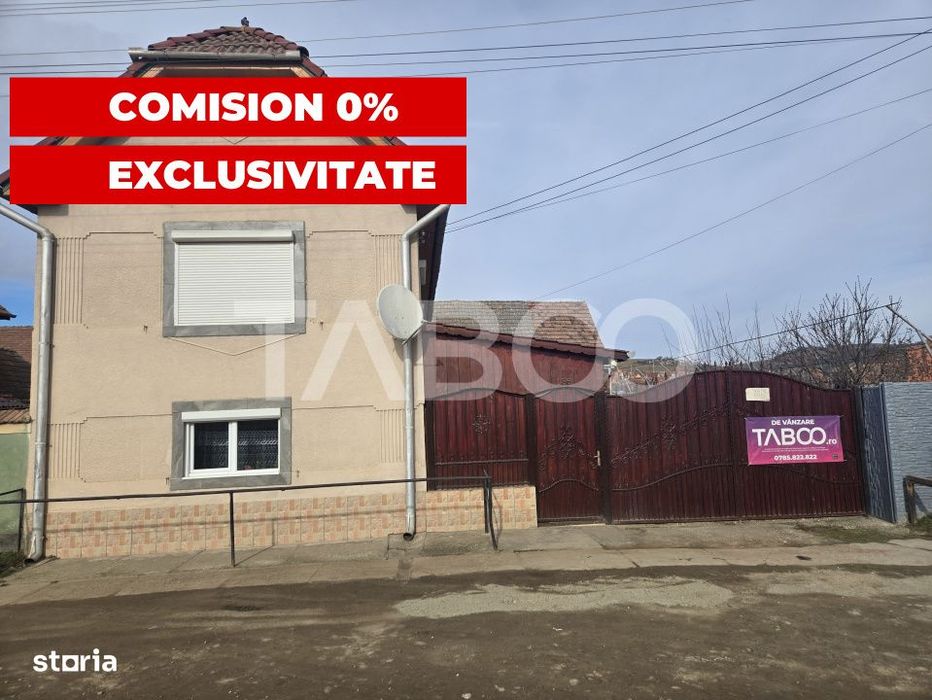 COMISION 0 Casa de vanzare 118mp 5 camere curte 1597mp Vurpar Sibiu