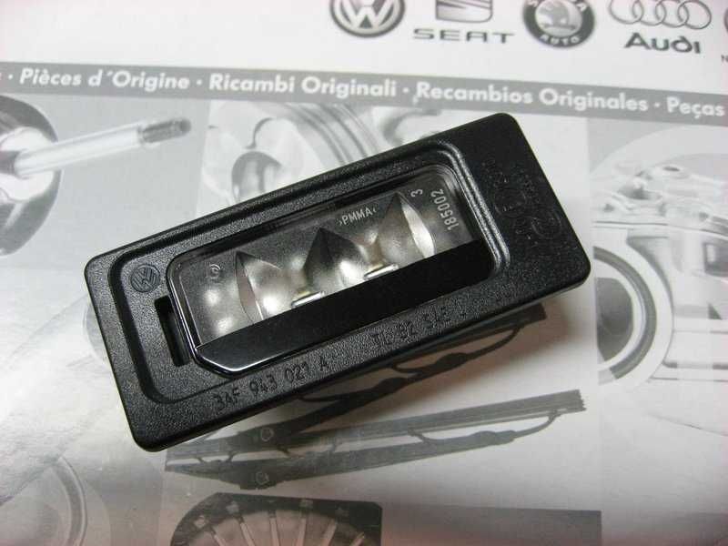 Оригинални VW LED плафони за регистрационен номер . Vw Skoda Seat Audi