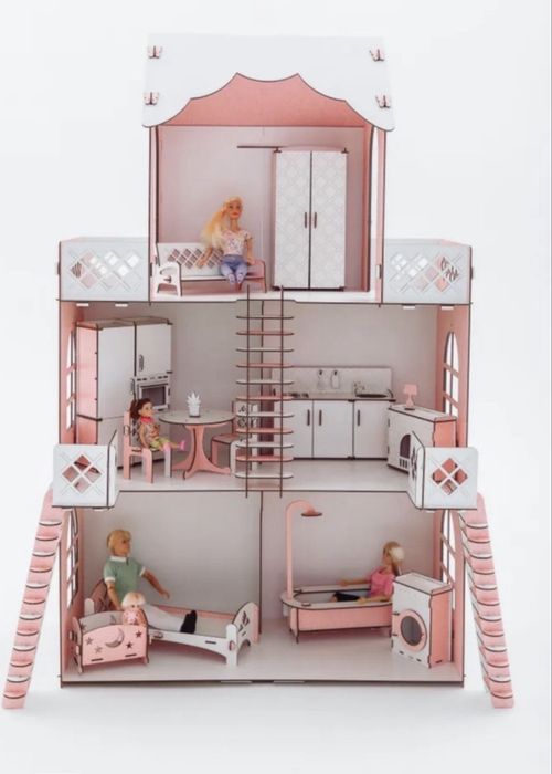 Домик для барби с мебелью  БУ