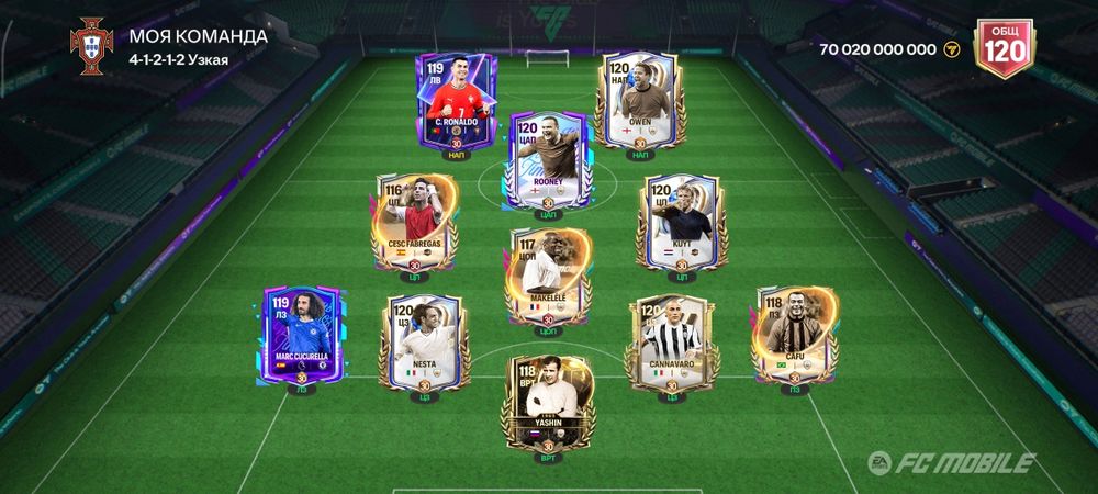 Аккаунт фк мобайл 120 OVR