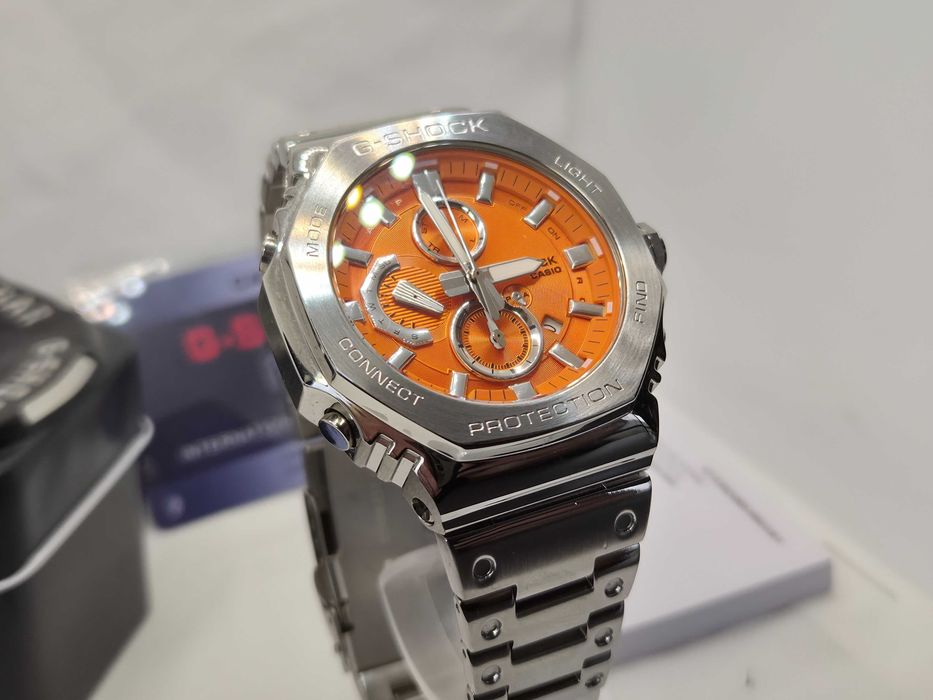 Ceas Barbatesc Casio g shock GMC B2100 Silver orang ,Nou,Garantie 2ani