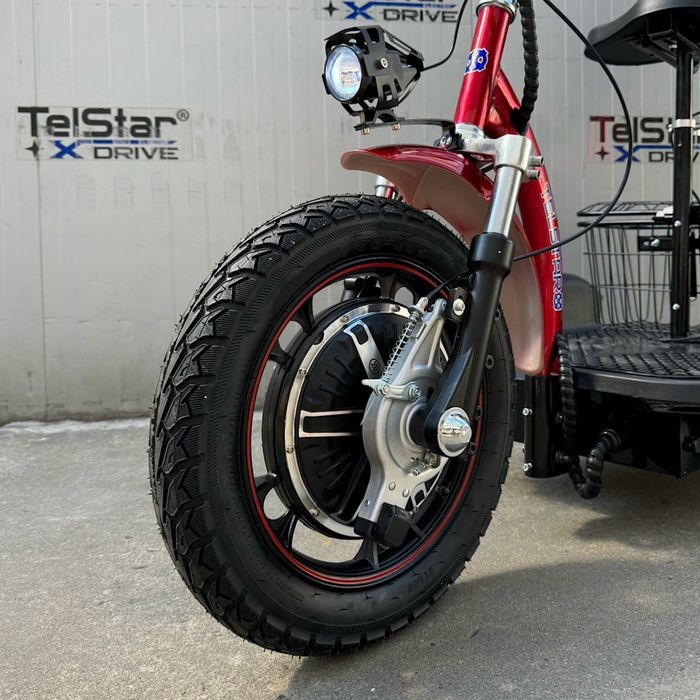 Електрическа триколка с равна платформа и облегалка TS 200.3 48V 500W