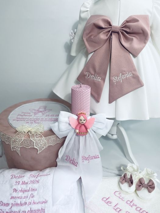 Trusou botez personalizat pentru fetite