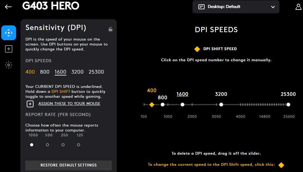 Mouse gaming Logitech G403 Hero