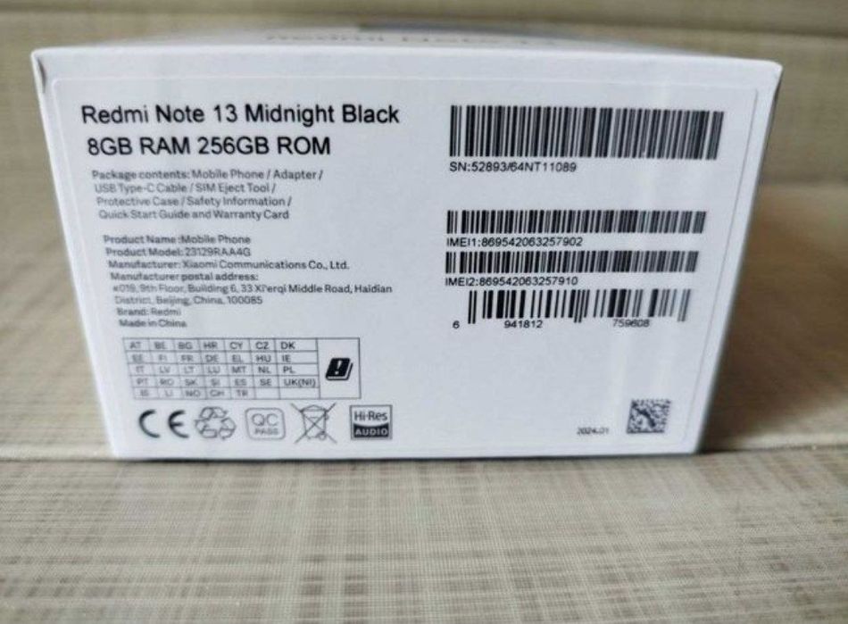 Редми Ноте 13 8/256 гб