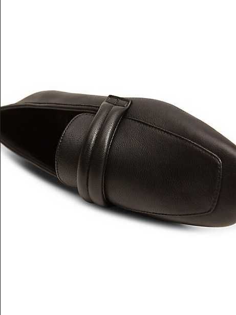 Кожаные мокасины лоферы с фигурной прорезью Mango 38-39 (25см)