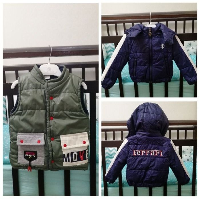 Жилетка детская и курточка на мальчика
