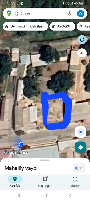 bosh er sotiladi 16000 soʻtigi 3 sotig