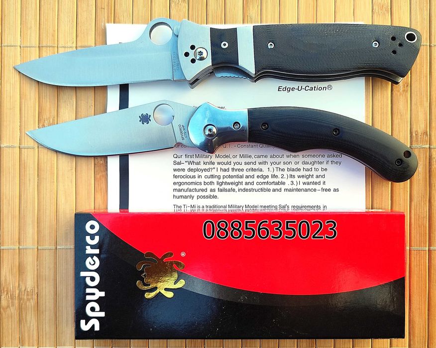 Сгъваем нож Spyderco C149GP Vallotton / / Hungarian C173GP