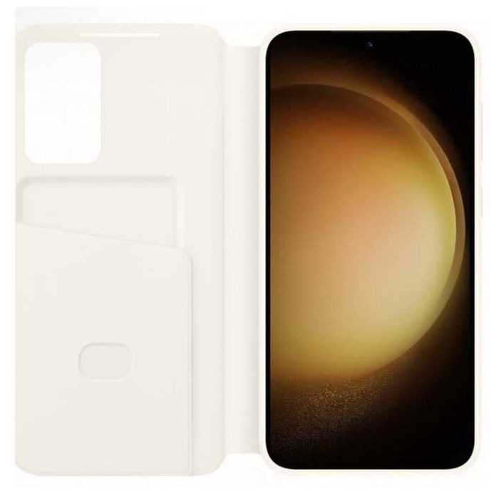 Husa Smart View Wallet Cover SAMSUNG Galaxy S23+ Cream