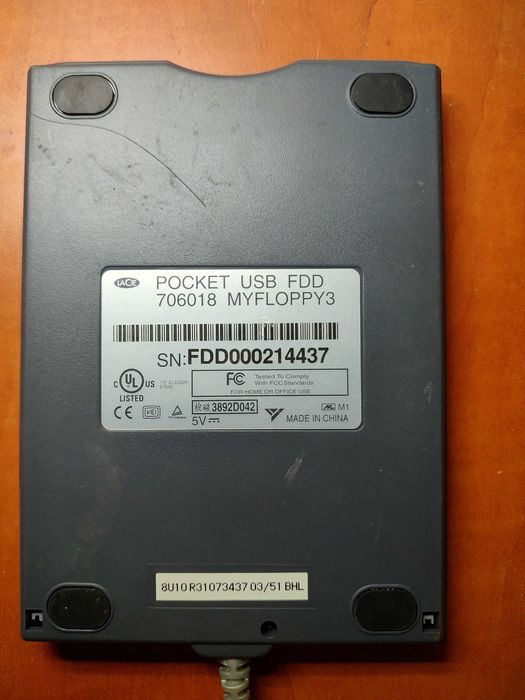 Floppy disk dischetă externă LaCie Pocket USB FDD 1.44MB MYFLOPPY3