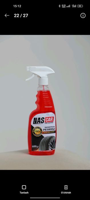 Avtomobillar uchun shinalarni qoraytiruvchi vosita