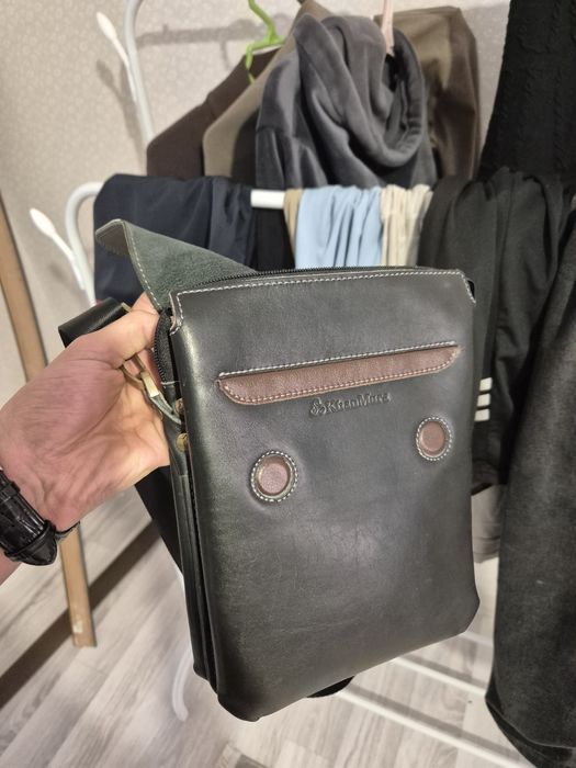 Барсетка кожаная