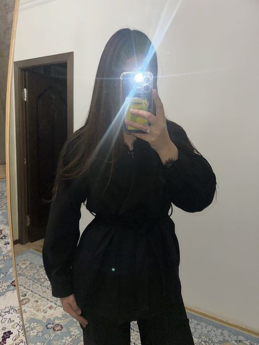 Черный тренч, L размера