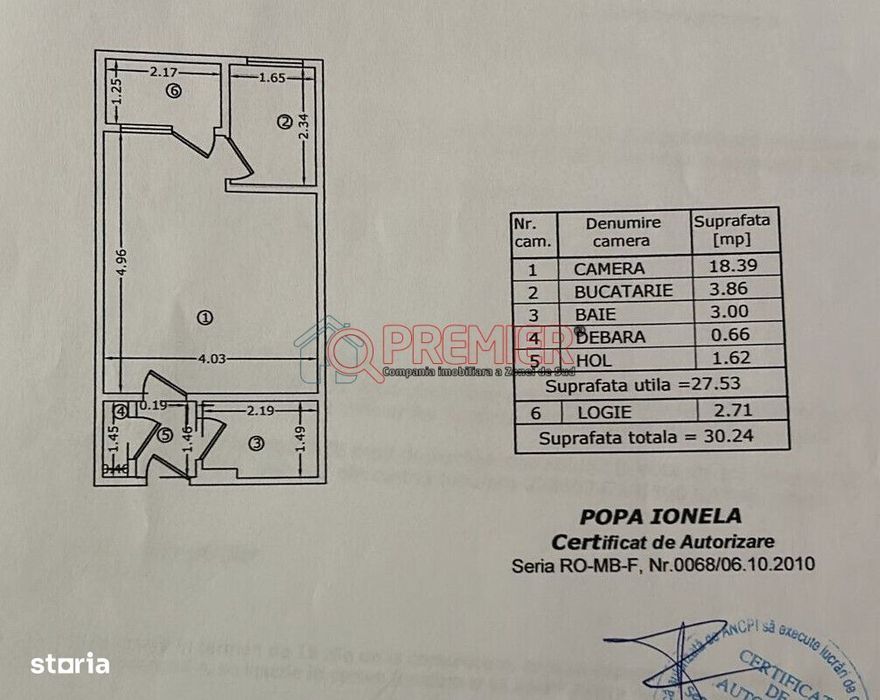 Aparatori - Turnu Magurele - Garsoniera renovata mobilata