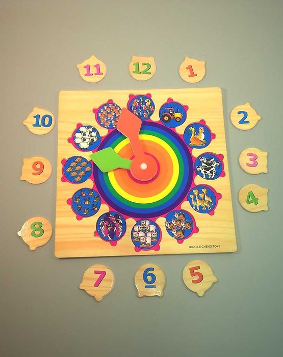 НАМАЛЕНИЯ! Дървен часовник Слънце всичко на - https:/woodentoys.olx.bg