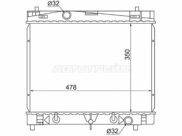 Радиатор Toyota Yaris