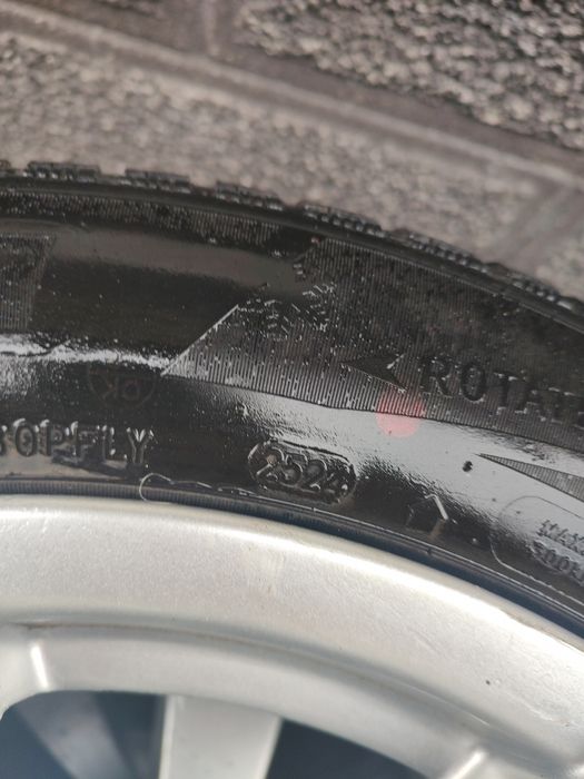 Vând Set Jante Aliaj Bmw + Cauciucuri 205/55/R16 M+S DOT 2024 ca NOI