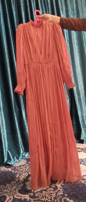 Oqshom libosi materiali organza