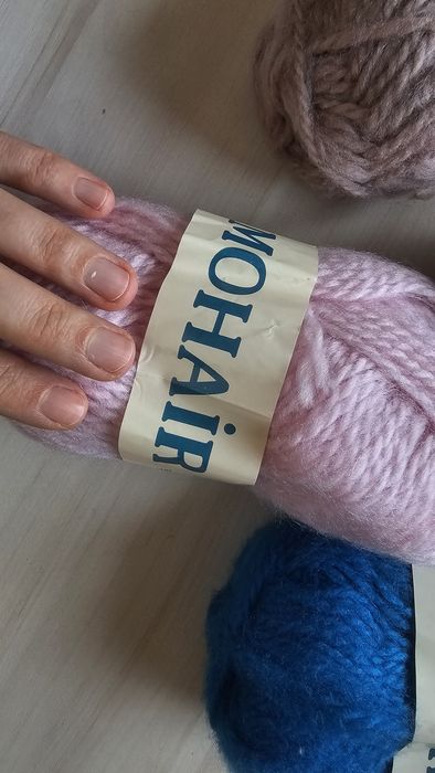 Пряжа . Мохер. 3 цвета