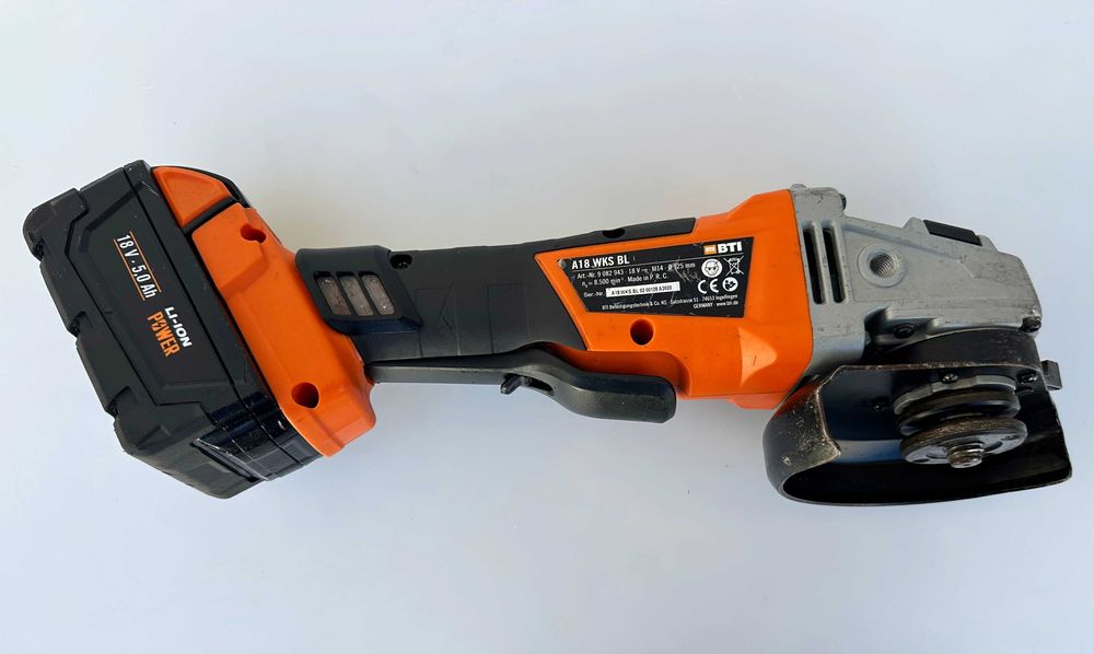 BTi A18 WKS BL - Безчетков ъглошлайф 18V 5.0Ah