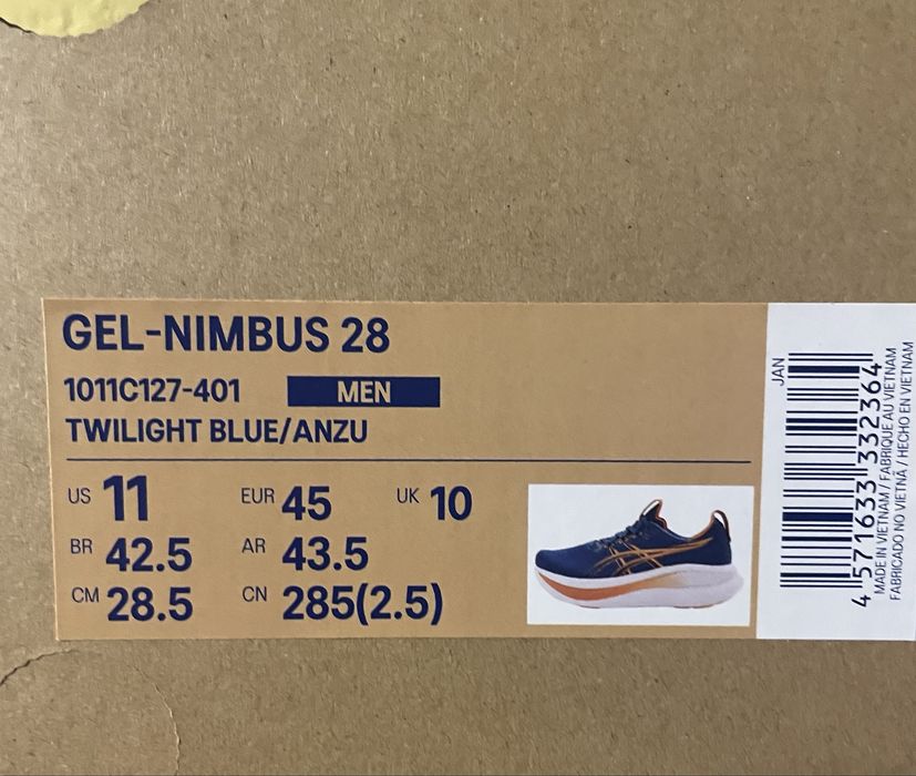 ASICS GEL - NIMBUS 28 100% оригинал