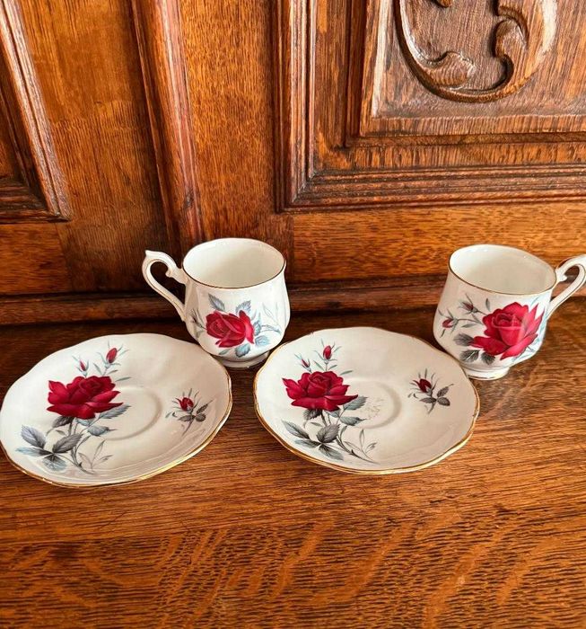 Чашка за кафе с подложна чинийка Royal Albert- Sweet Romance