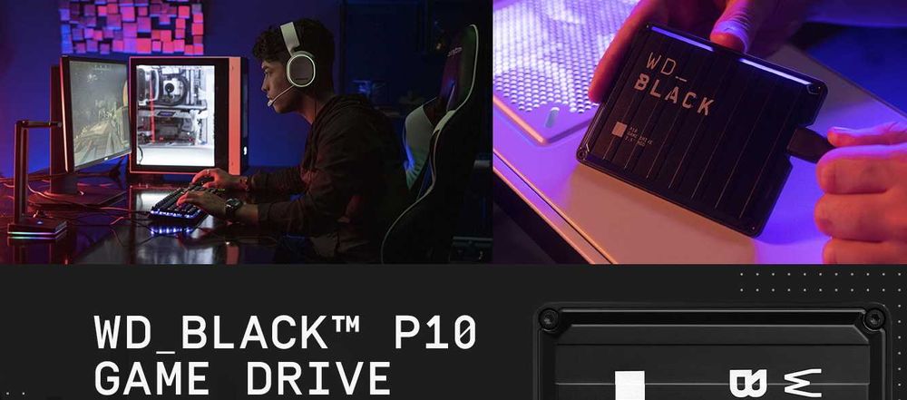 WD_BLACK 5TB P10 Game Drive 5TB Външен Твърд Диск УСБ Hard USB 3.2