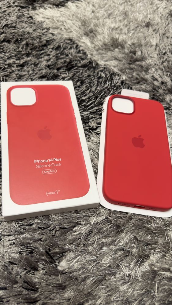 Apple iPhone 14 Plus Silicone Case with MagSafe, (PRODUCT)RED - Case,  MPT63ZM/A