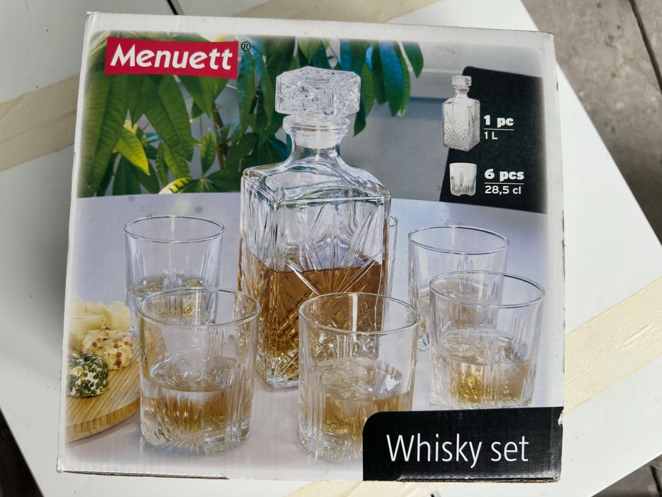 whisky set cristal NOU   -cadou