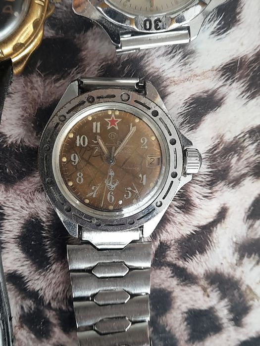 Лот от ретро руски механични часовници Восток Командирски