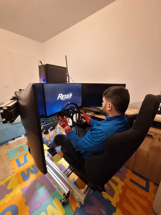 Simracing cockpit, монитор стойка, аксесоари