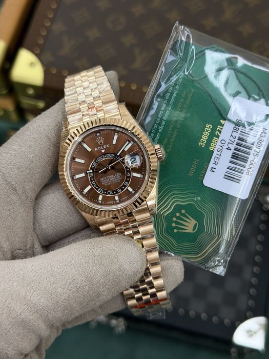 Rolex Sky-Dweller Jubilee Chocolate + NFC Card