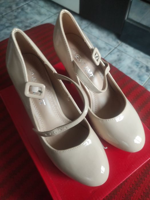 Pantofi damă noi în ambalaj, cu talpă și toc înalt, numărul 35.