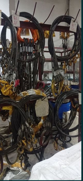 Стропа цепные, канатные, текстильные