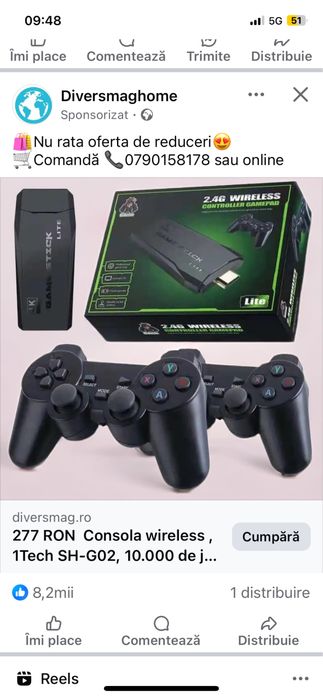 Stick de jocuri cu controlere wifi