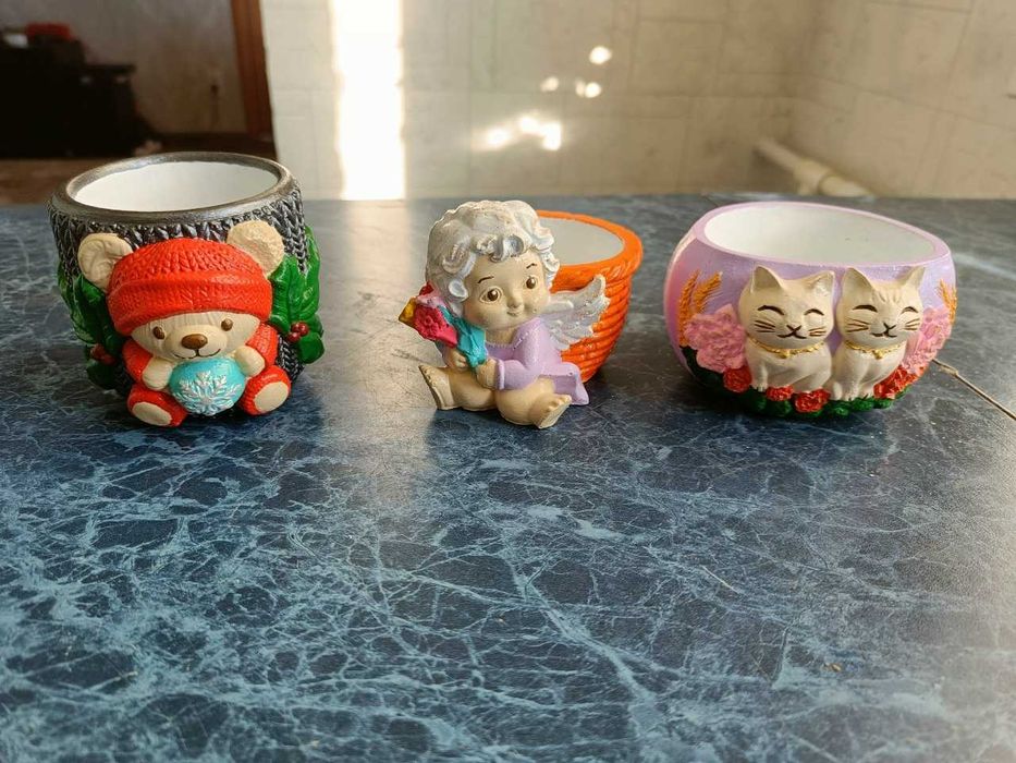 горшки для суккулентов и кактусов ручной работы