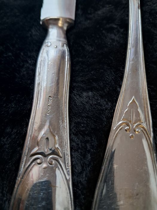 Tacâmuri argint 800