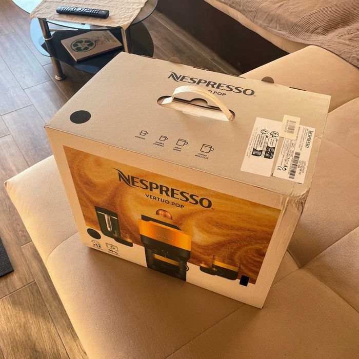 Кафемашина Nespresso Vertuo Pop Black (GDV2-XE) – Като нова, в кутия!