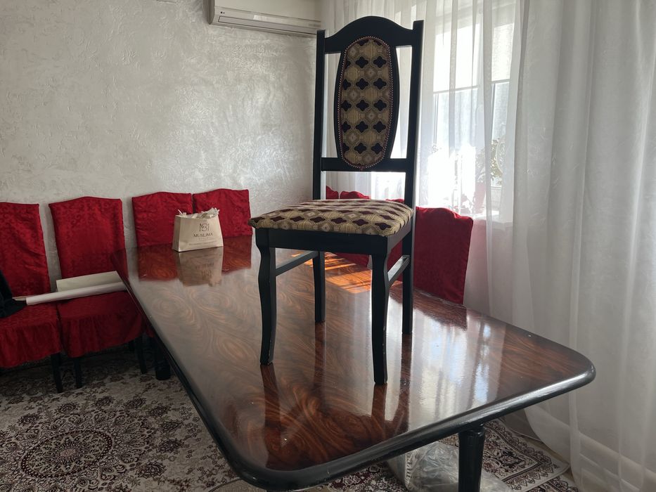 Большой стол +10 стульев